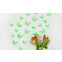 Wandtattoo 3D - Schmetterlinge neon grün