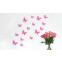 Wandtattoo 3D - Schmetterlinge pink