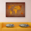 Leinwandbild - Worldmap - World map - Weltkarte - Welt - Globus - 