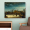 Leinwandbild Rembrandt Winterlandschaft