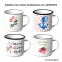 JUNIWORDS Emaille Tasse Ohne Kaffee ohne mich