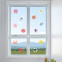 Fensteraufkleber Blumen mit Aquarellmuster