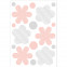 Fensteraufkleber Blumen mit Retromuster