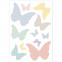 Fensteraufkleber Schmetterlinge Pastell