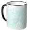 JUNIWORDS Tasse Schnörkel Mint-Weiß