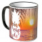 JUNIWORDS Tasse Ananas Design-4-Sonnenuntergang