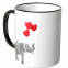 JUNIWORDS Tasse Elefant mit Herzchenluftballons