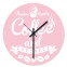 Motiv Wanduhr - Coffee and Cupcakes Rosa