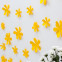 Wandtattoo 3D - Blumen gelb