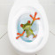 WC Aufkleber crazy Frosch