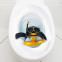 WC Aufkleber Pinguin mit Rettungsring