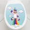 Toilettendeckel Einhorn Rocket