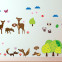 Wandsticker Set XL - Waldtiere