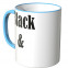 JUNIWORDS Tasse Black and White