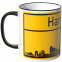 JUNIWORDS Tasse Ortsschild Skyline Hamburg