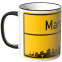 JUNIWORDS Tasse Ortsschild Skyline Mannheim