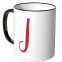 JUNIWORDS Tasse Buchstabe J