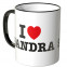 JUNIWORDS Tasse I LOVE SANDRA