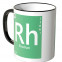JUNIWORDS Tasse Element Rhodium "Rh"