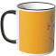 JUNIWORDS Tasse lustiges Gesicht - orange