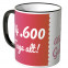 JUNIWORDS Tasse 14.600 Tage alt! (40 Jahre) - pink