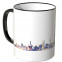 JUNIWORDS Tasse "Guten Morgen Duisburg!" Skyline bei Nacht