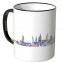 JUNIWORDS Tasse "Guten Morgen Wiesbaden!" Skyline bei Nacht