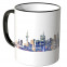 JUNIWORDS Tasse "Guten Morgen Frankfurt!" Skyline bei Nacht