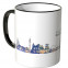 JUNIWORDS Tasse "Guten Morgen Gelsenkirchen!" Skyline bei Nacht