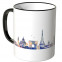 JUNIWORDS Tasse "Guten Morgen Paris!" Skyline bei Nacht