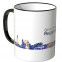 JUNIWORDS Tasse "Guten Morgen Augsburg!" Skyline bei Nacht