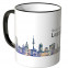 JUNIWORDS Tasse "Guten Morgen Leipzig!" Skyline bei Nacht