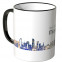 JUNIWORDS Tasse "Good Morning Miami!" Skyline bei Nacht