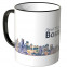 JUNIWORDS Tasse "Good Morning Boston!" Skyline bei Nacht