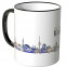 JUNIWORDS Tasse "Guten Morgen Kiel!" Skyline bei Nacht