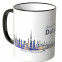 JUNIWORDS Tasse "Guten Morgen Dubai!" Skyline bei Nacht