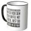JUNIWORDS Tasse Warning! Wenn ich vor dem ersten Kaffee mit dir rede, bist du nett oder in Gefahr.