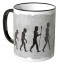 JUNIWORDS Tasse Evolution Affe