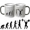 JUNIWORDS Tasse Evolution Gewichtheben