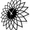 Wanduhr Blume