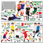 Wandsticker Mega Set - Fußball WM