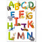 Wandsticker Set A4 - lustiges Tier ABC