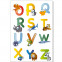 Wandsticker Set A4 - animal abc