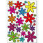 Wandsticker Set A4 - bunte Blumen Design 1