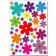 Wandsticker Set A4 - bunte Blumen Design 3