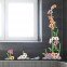 Wandsticker Set XL - Bunte Orchideen