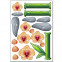 Wandsticker Set A4 - Orange Orchideen