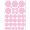 Wandsticker Set A4 - Pastell Punkte Rosa