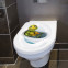 WC Aufkleber Schildkröte in Badewanne