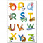 Wandsticker Set A4 - lustiges Tier ABC